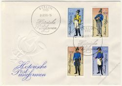 DDR 1986 FDC Mi-Nr. 2997I-3000I SSt. Historische Postuniformen