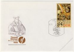 DDR 1989 FDC Mi-Nr. 3269-3273 SSt. 500. Geburtstag von Thomas Mntzer