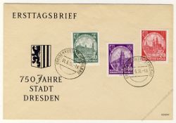 DDR 1956 FDC Mi-Nr. 524-526 ESt. 750 Jahre Dresden