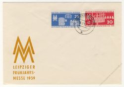 DDR 1959 FDC Mi-Nr. 678-679 ESt. Leipziger Frhjahrsmesse