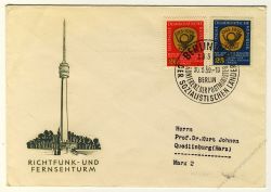 DDR 1959 FDC Mi-Nr. 686-687 SSt. Konferenz des Post- und Fernmeldewesens