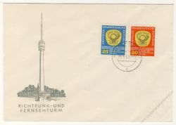 DDR 1959 FDC Mi-Nr. 686-687 ESt. Konferenz des Post- und Fernmeldewesens