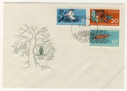 DDR 1959 FDC Mi-Nr. 688-692 SSt. Naturschutz