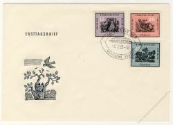 DDR 1959 FDC Mi-Nr. 698-703 SSt. Heimische Vgel