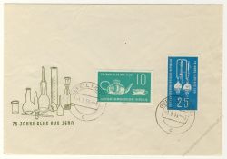 DDR 1959 FDC Mi-Nr. 713-714 ESt. 75 Jahre Jenaer Glaswerk