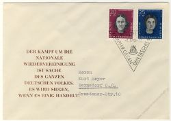 DDR 1959 FDC Mi-Nr. 715-719 SSt. Aufbau der Nationalen Gedenksttte Ravensbrck