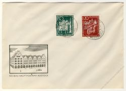 DDR 1959 FDC Mi-Nr. 735-736 ESt. Tag der Briefmarke - Vollstempel