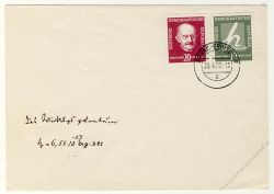 DDR 1958 FDC Mi-Nr. 626-627 ESt. 100. Geburtstag von Max Planck