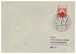 DDR 1958 FDC Mi-Nr. 634 SSt. Bau des Seehafens Rostock