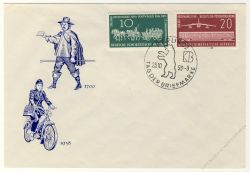 DDR 1958 FDC Mi-Nr. 660-661 SSt. Tag der Briefmarke