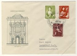 DDR 1957 FDC Mi-Nr. 586-591 SSt. Zurckgefhrte Gemlde