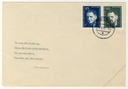 DDR 1957 FDC Mi-Nr. 593-594 ESt. 1. Todestag von Bertolt Brecht