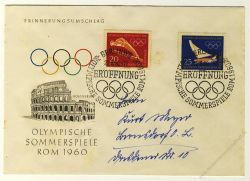 DDR 1960 FDC Mi-Nr. 746-749 SSt. Olympische Sommer- und Winterspiele