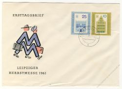 DDR 1961 FDC Mi-Nr. 843-844 ESt. Leipziger Herbstmesse