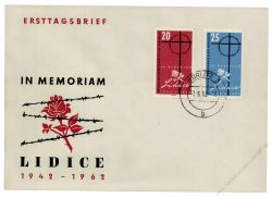 DDR 1962 FDC Mi-Nr. 891-892 ESt. 20. Jahrestag der Zerstrung von Lidice