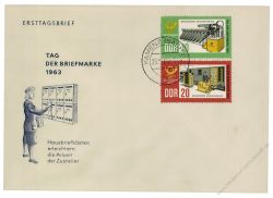 DDR 1963 FDC Mi-Nr. 998-999 ESt. Tag der Briefmarke