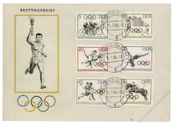 DDR 1964 FDC Mi-Nr. 1033-1038 ESt. Olympische Sommerspiele