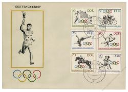 DDR 1964 FDC Mi-Nr. 1033-1038 ESt. Olympische Sommerspiele