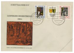 DDR 1964 FDC Mi-Nr. 1052-1053 (ZD) ESt. Leipziger Herbstmesse