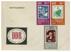 DDR 1964 FDC Mi-Nr. 1056-1058 ESt. Nationale Briefmarkenausstellung