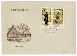 DDR 1964 FDC Mi-Nr. 1074-1079 (ZD) - Variante - ESt. Volkstrachten