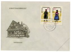 DDR 1964 FDC Mi-Nr. 1074-1079 (ZD) - Variante - ESt. Volkstrachten