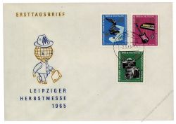 DDR 1965 FDC Mi-Nr. 1130-1132 ESt. Leipziger Herbstmesse