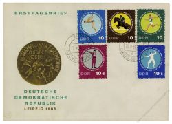 DDR 1965 FDC Mi-Nr. 1133-1137 ESt. Weltmeisterschaften im Modernen Fnfkampf