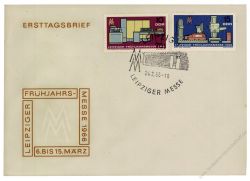 DDR 1966 FDC Mi-Nr. 1159-1160 SSt. Leipziger Frhjahrsmesse