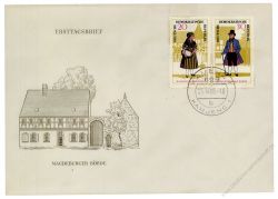 DDR 1966 FDC Mi-Nr. 1214-1219 (ZD) ESt. Volkstrachten