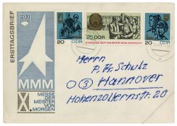 DDR 1967 FDC Mi-Nr. 1320-1322 (ZD) ESt. Messe der Meister von morgen