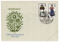 DDR 1977 FDC Mi-Nr. 2210-2214 SSt. Historische sorbische Trachten