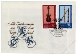 DDR 1977 FDC Mi-Nr. 2224-2228 SSt. Alte Musikinstrumente