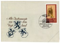 DDR 1977 FDC Mi-Nr. 2224-2228 SSt. Alte Musikinstrumente