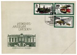 DDR 1977 FDC Mi-Nr. 2254-2258 SSt. Verkehrsmuseum Dresden