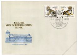 DDR 1978 FDC Mi-Nr. 2322-2325 SSt. 100 Jahre Zoologischer Garten Leipzig