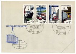DDR 1978 FDC Mi-Nr. 2326-2329 SSt. Containertransport
