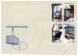 DDR 1978 FDC Mi-Nr. 2326-2329 ESt. Containertransport