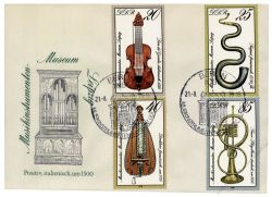 DDR 1979 FDC Mi-Nr. 2445-2448 SSt. 50 Jahre Musikinstrumenten-Museum Leipzig