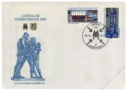 DDR 1981 FDC Mi-Nr. 2634-2635 SSt. Leipziger Herbstmesse