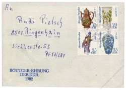 DDR 1982 FDC Mi-Nr. 2667-2670 (ZD) SSt. Meiener Porzellan