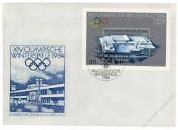 DDR 1983 FDC Mi-Nr. 2843 (Block 74) SSt. Olympische Winterspiele 1984 in Sarajevo