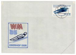 DDR 1985 FDC Mi-Nr. 2923 ESt. Rennrodel-Weltmeisterschaften