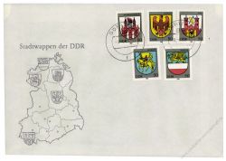 DDR 1985 FDC Mi-Nr. 2934-2938 ESt. Stadtwappen