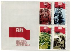 DDR 1985 FDC Mi-Nr. 2941-2944 ESt. 40. Jahrestag der Befreiung vom Faschismus