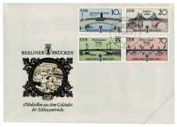 DDR 1985 FDC Mi-Nr. 2972-2975 ESt. Historische Brcken in Berlin