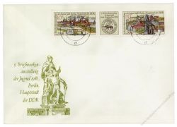 DDR 1986 FDC Mi-Nr. 3030-3031 (ZD) ESt. Briefmarkenausstellung der Jugend