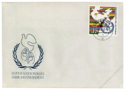 DDR 1986 FDC Mi-Nr. 3036 ESt. Internationales Jahr des Friedens