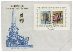 DDR 1986 FDC Mi-Nr. 3038-3039 (Block 85) ESt. Leipziger Herbstmesse