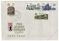 DDR 1987 FDC Mi-Nr. 3071-3074 ESt. 750 Jahre Berlin